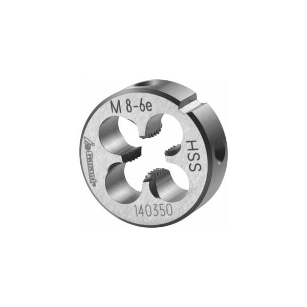 Garant M8X1.25 HSS Round Die, Closed/Pre-Slit Form 140350 M8 - main